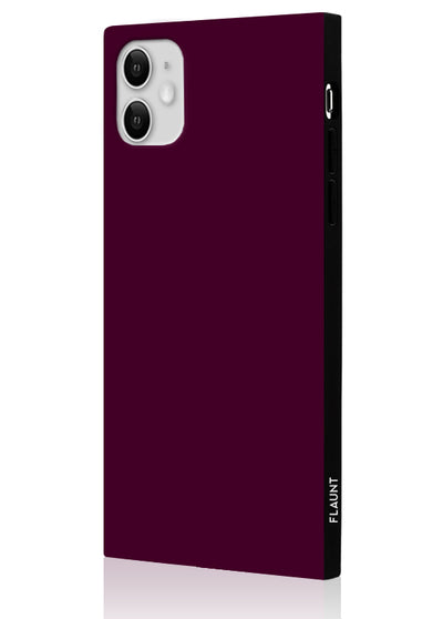 Burgundy Square iPhone Case #iPhone 11