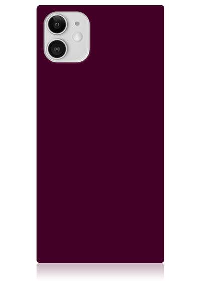 Burgundy Square iPhone Case #iPhone 11