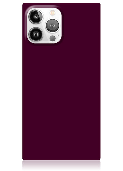 Burgundy Square iPhone Case #iPhone 13 Pro