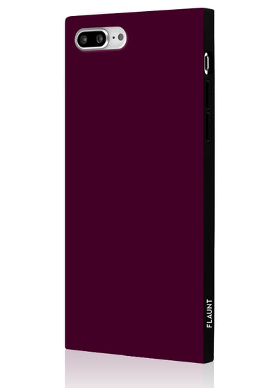 Burgundy Square iPhone Case #iPhone 7 Plus / iPhone 8 Plus