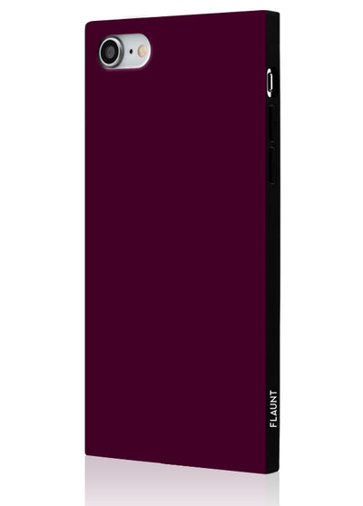 Burgundy Square iPhone Case #iPhone 7/8/SE (2020)
