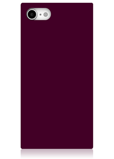 Burgundy Square iPhone Case #iPhone 7/8/SE (2020)