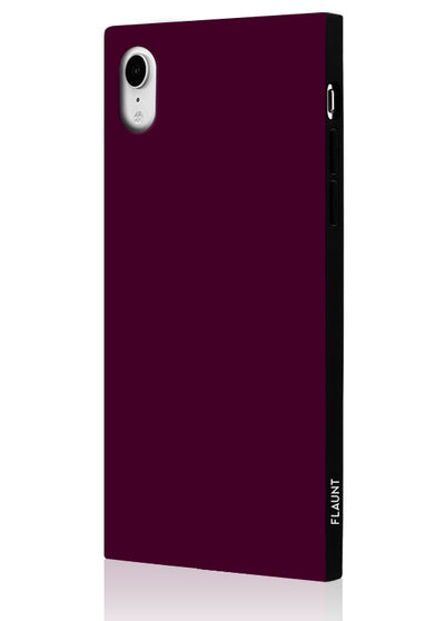 Burgundy Square iPhone Case #iPhone XR