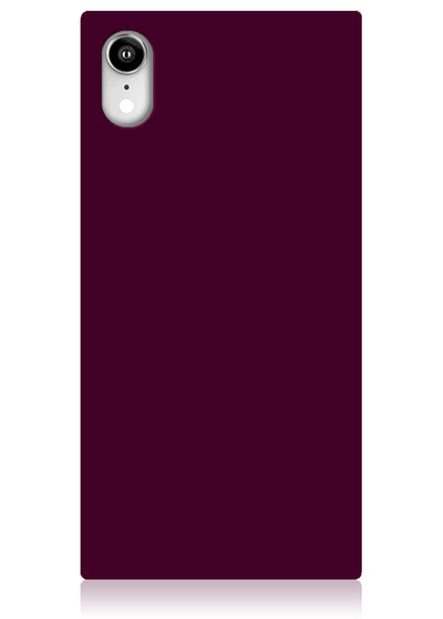 Burgundy Square iPhone Case #iPhone XR