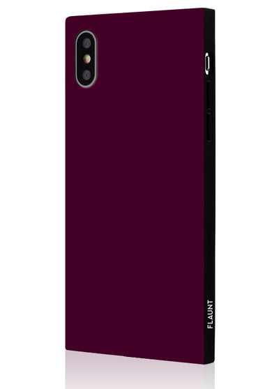 Burgundy Square iPhone Case #iPhone X / iPhone XS