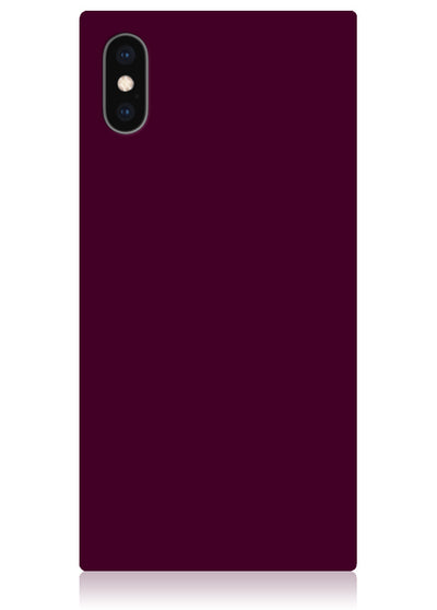 Burgundy Square iPhone Case #iPhone X / iPhone XS