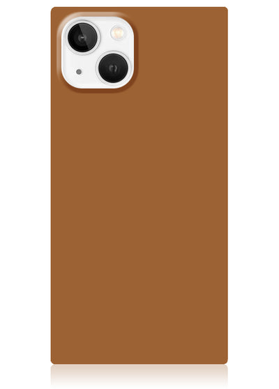 Nude Caramel Square iPhone Case #iPhone 14 + MagSafe