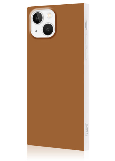 Nude Caramel Square iPhone Case #iPhone 14 Plus + MagSafe