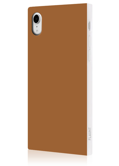 Nude Caramel Square iPhone Case #iPhone XR