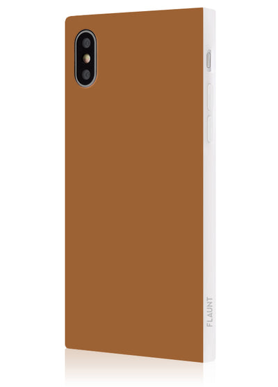 Nude Caramel Square iPhone Case #iPhone X / iPhone XS