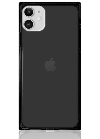 Black Clear Square iPhone Case #iPhone 11