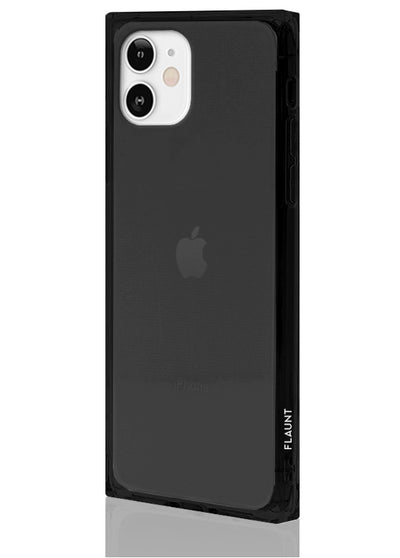 Black Clear Square Phone Case #iPhone 12 Mini