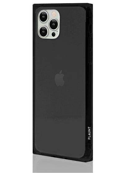 Black Clear Square Phone Case #iPhone 12 / iPhone 12 Pro