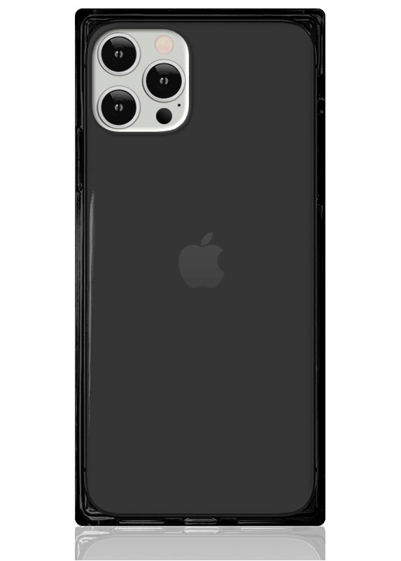 Clear Black SQUARE iPhone Case