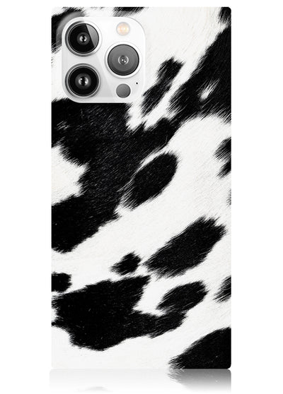 Cow Square iPhone Case #iPhone 14 Pro