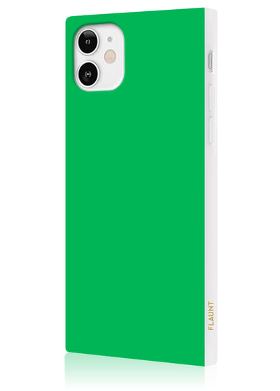 Emerald Green Square iPhone Case #iPhone 12 Mini