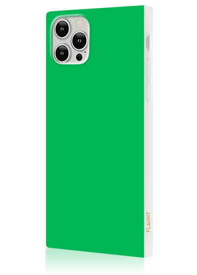 Emerald Green Square iPhone Case #iPhone 12 Pro Max