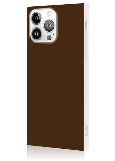 Nude Espresso Square iPhone Case #iPhone 14 Pro