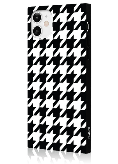 Houndstooth Square iPhone Case #iPhone 12 Mini