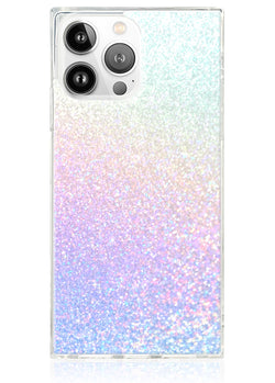 Iridescent Glitter Square iPhone Case #iPhone 14 Pro Max