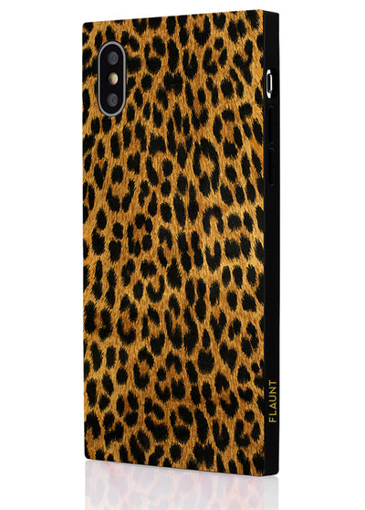Leopard Square Phone Case #iPhone X / iPhone XS