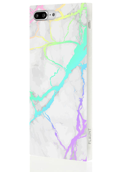 Holo Marble Square Phone Case #iPhone 7 Plus / iPhone 8 Plus