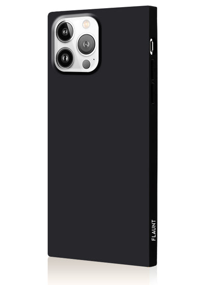 Matte Black Square iPhone Case #iPhone 13 Pro