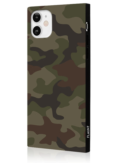 Matte Camo Square iPhone Case #iPhone 12 Mini