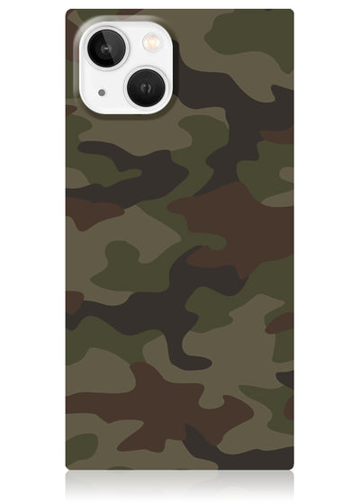 Matte Camo Square iPhone Case #iPhone 13 Mini