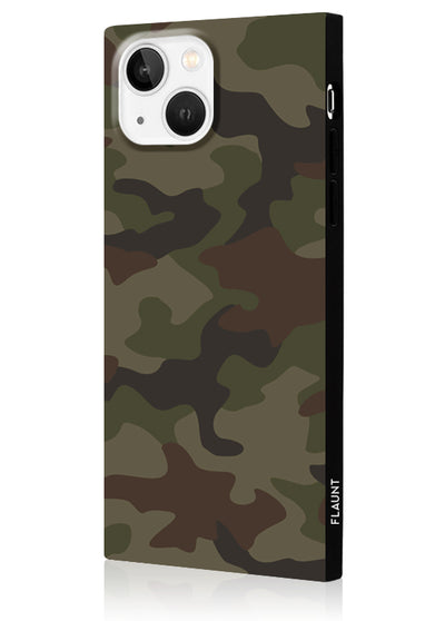 Matte Camo Square iPhone Case #iPhone 14 Plus