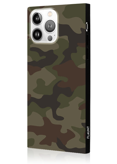 Matte Camo Square iPhone Case #iPhone 14 Pro Max
