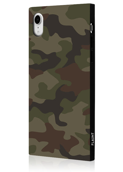 Matte Camo Square iPhone Case #iPhone XR