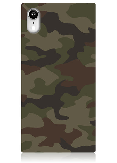 Matte Camo Square iPhone Case #iPhone XR