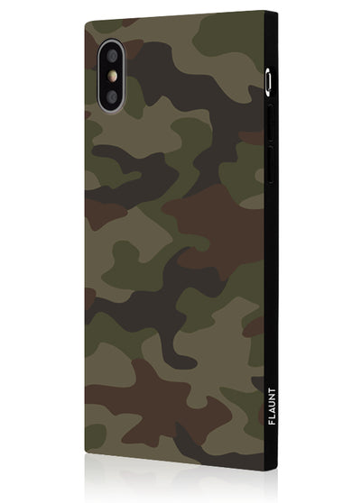 Matte Camo Square iPhone Case #iPhone X / iPhone XS
