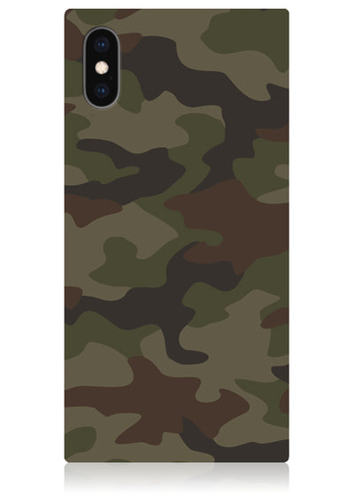 Matte Camo Square iPhone Case #iPhone X / iPhone XS