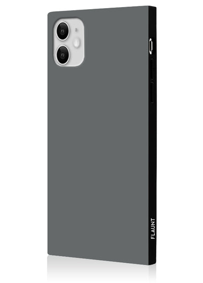Matte Gray Square iPhone Case #iPhone 11