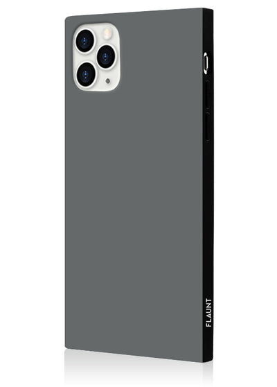 Matte Gray Square iPhone Case #iPhone 11 Pro