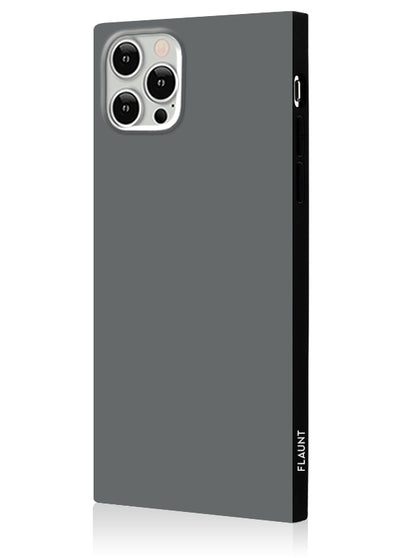 Matte Gray Square iPhone Case #iPhone 12 Pro Max