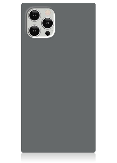 Matte Gray Square iPhone Case #iPhone 12 Pro Max