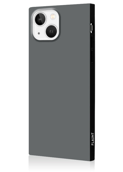Matte Gray Square iPhone Case #iPhone 13