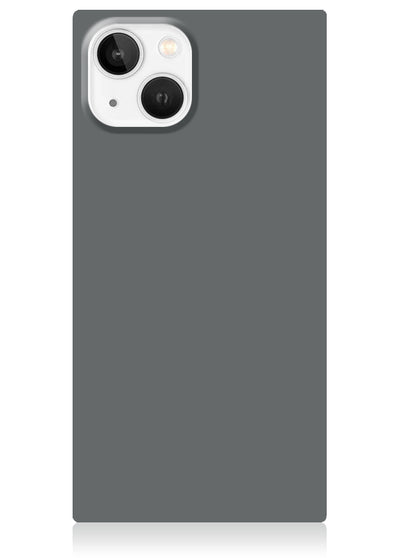 Matte Gray Square iPhone Case #iPhone 13 Mini