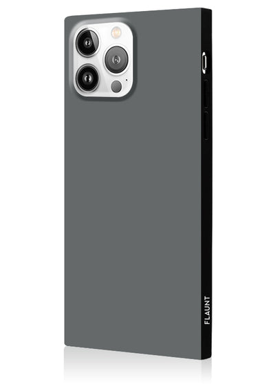 Matte Gray Square iPhone Case #iPhone 13 Pro