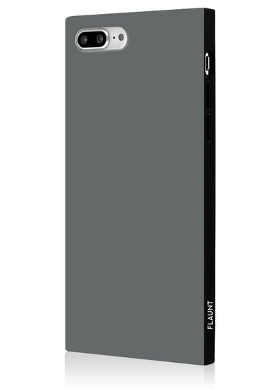Matte Gray Square iPhone Case #iPhone 7 Plus / iPhone 8 Plus