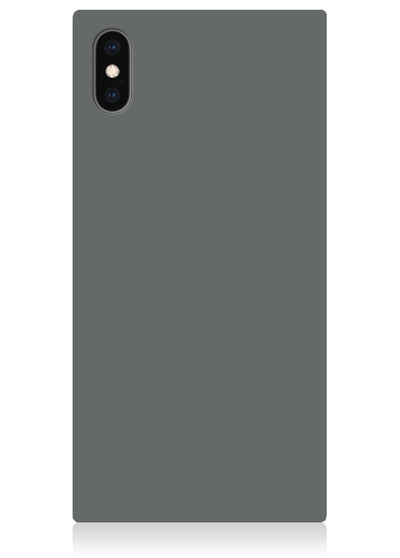 Matte Gray Square iPhone Case #iPhone XS Max