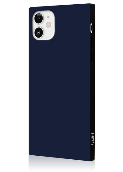 Matte Navy Square iPhone Case #iPhone 12 Mini
