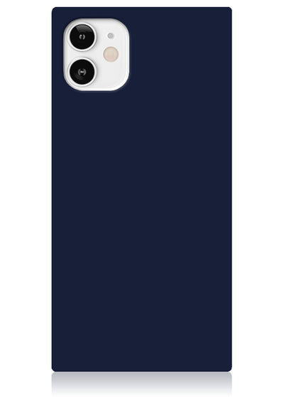Matte Navy Square iPhone Case #iPhone 12 Mini