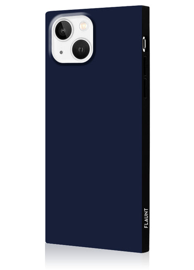 Matte Navy Square iPhone Case #iPhone 13 Mini