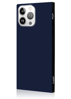 Matte Navy Square iPhone Case #iPhone 14 Pro
