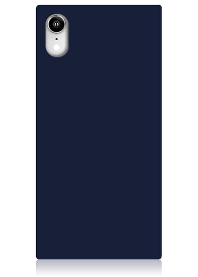 Matte Navy Square iPhone Case #iPhone XR