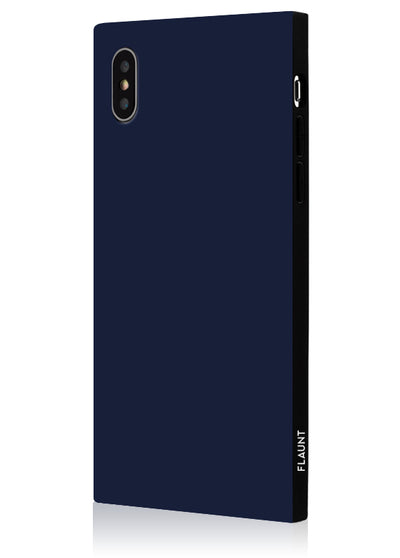 Matte Navy Square iPhone Case #iPhone XS Max